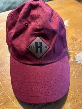 Burgundy Harpoon Brewing Baseball Cap